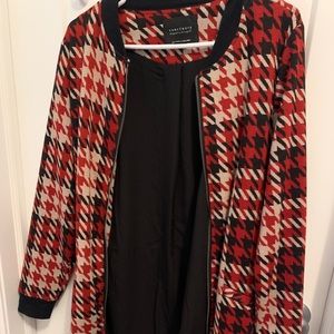 Red patterned jacket size small